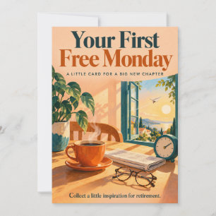 First Free Monday Retirement Wishes Activity Card