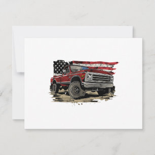 First gen pickup truck old truck vintage truck invitation