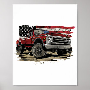 First gen pickup truck old truck vintage truck poster
