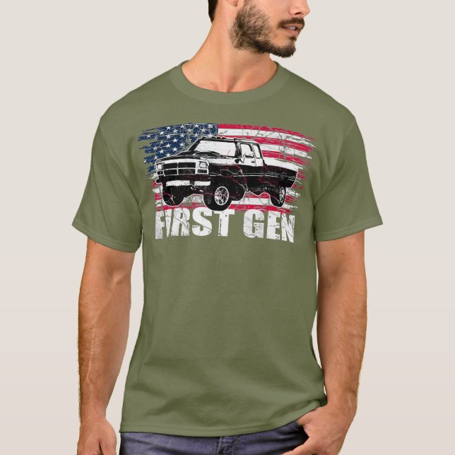 First Gen truck Squarebody First generation 1st T-Shirt (Front)