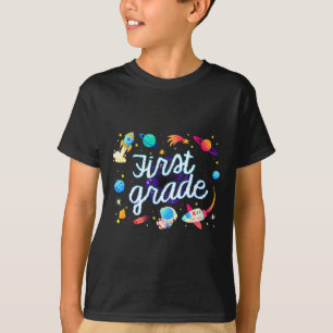 First Grade Astronaut Planets Space Back To School T-Shirt