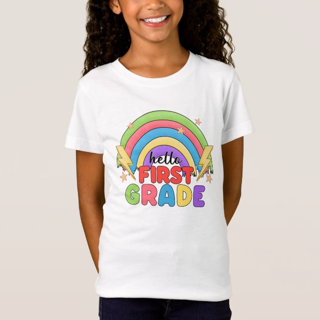 First Grade, Back to School 1st Grade T-Shirt (Front)