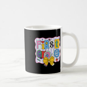 First Grade Back To School Cute Letters  Coffee Mug