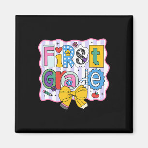 First Grade Back To School Cute Letters  Magnet