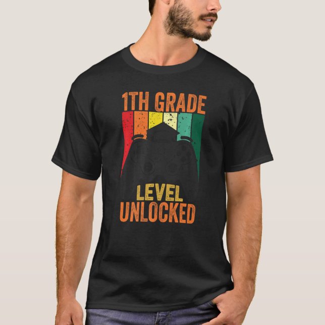 First Grade Back To School Squad 1th Grade Level U T-Shirt (Front)