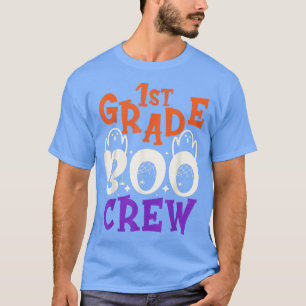 First Grade Boo Crew Funny Halloween Ghost Spooky  T-Shirt