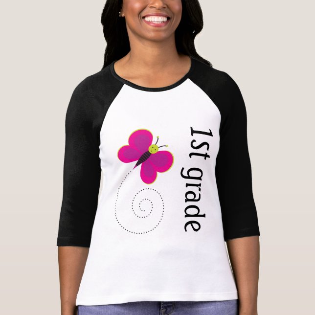 First Grade Butterfly T-Shirt (Front)