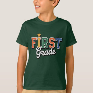 First Grade – Colourful Back to School Design T-Shirt