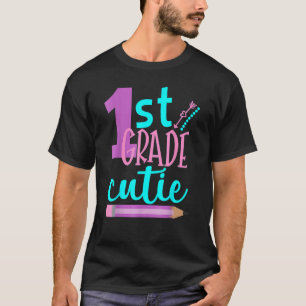 First Grade Cutie 1st Grade Back To School Cute Gi T-Shirt