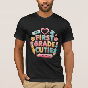 First Grade Cutie Kawaii Back to School T-Shirt