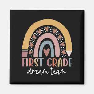 First Grade Dream Team Teacher Kids Back To School Magnet