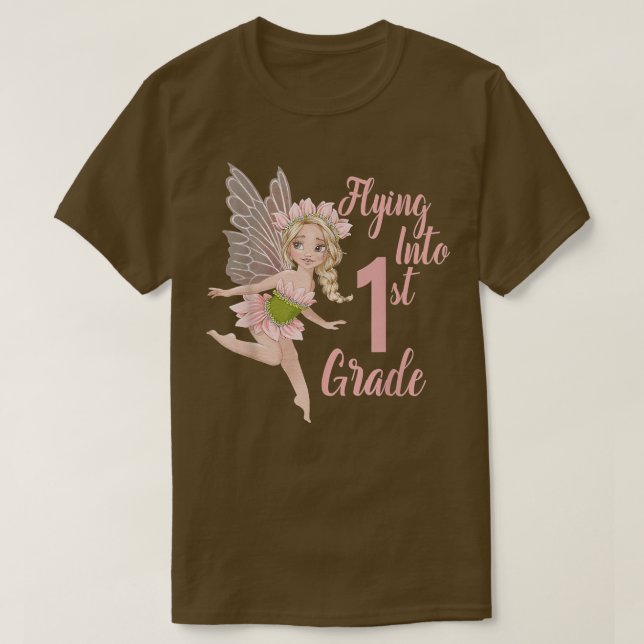 First Grade Fairy Blond Girl1st Day of School Fai T-Shirt (Design Front)