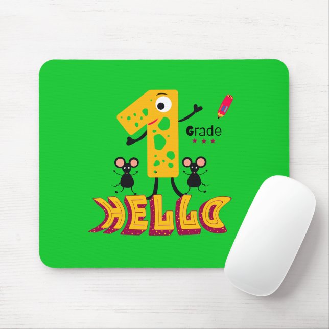 First grade mouse pad (With Mouse)