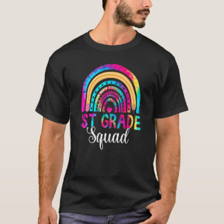 First Grade Rainbow Girls Boys Teacher Team 1st Gr T-Shirt