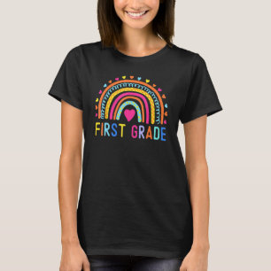 First Grade Rainbow Girls Boys Teacher Team 1st Gr T-Shirt