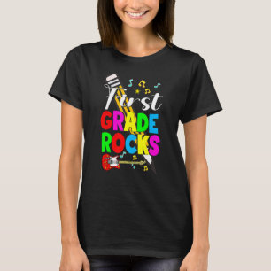 First Grade Rocks Happy First Day Back To School K T-Shirt