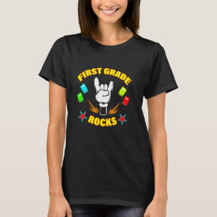 First Grade Rocks School Kids For First Grader Ki T-Shirt