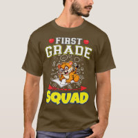 First Grade Squad Funny Elementary Primary School 
