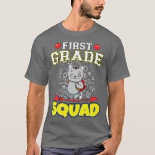 First Grade Squad Funny Elementary Primary School  T-Shirt
