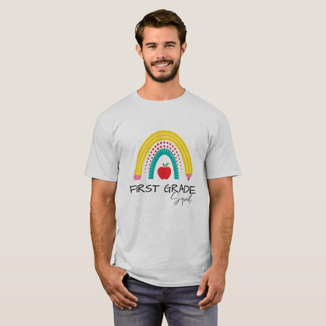 First GRADE Squad Rainbow teacher student kids B2S T-Shirt (Front Full)