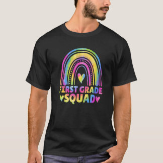 First Grade Squad Tie Dye Teacher Kids Boy 1st Gra T-Shirt