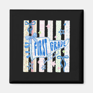 First grade teacher 1st grade pennant flag back to magnet