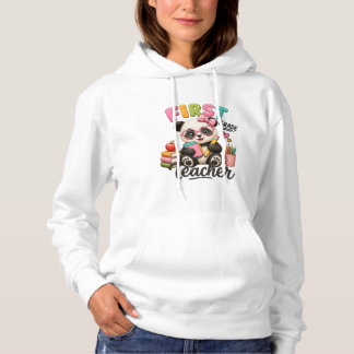 First Grade Teacher | Cute Panda Hoodie