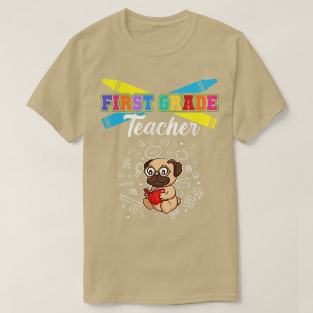 First Grade Teacher Elementary School Educator 5  T-Shirt (Design Front)
