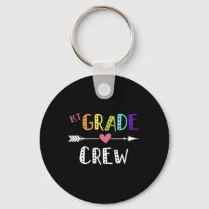 First Grade Teacher First Day School 1st Grade Cre Key Ring