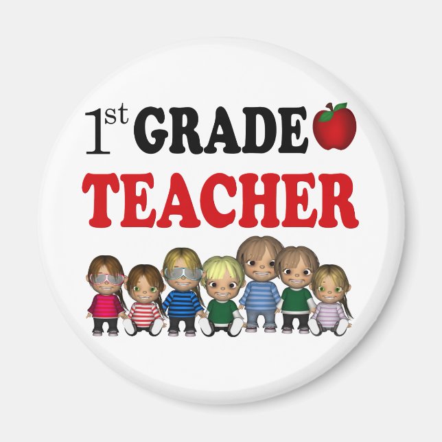 First Grade Teacher Magnet (Front)