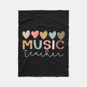 First Grade Teacher Music Teacher First Day Of Fleece Blanket