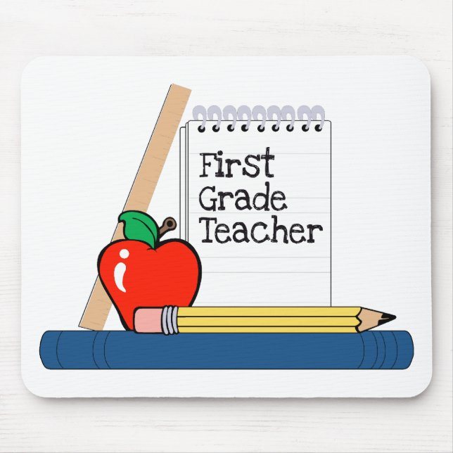 First Grade Teacher (Notebook) Mouse Pad (Front)