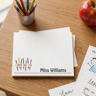 First Grade Teacher Post-it Notes