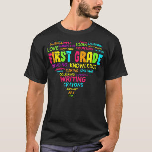 First Grade Team Teacher Student 1st Grade Heart T-Shirt