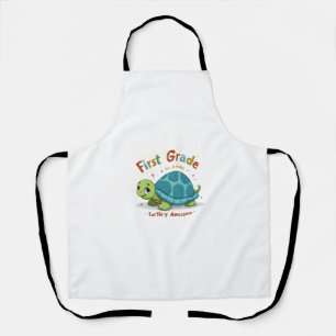First Grade Turtle-y Awesome 1st Grade Back to Sch Apron