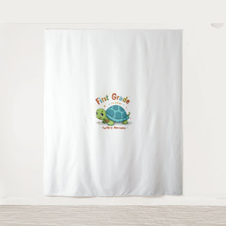 First Grade Turtle-y Awesome 1st Grade Back to Sch Tapestry