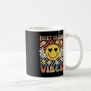 First Grade Vibes 1st Grade Retro Teacher 1st Day Coffee Mug