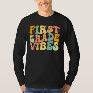 First Grade Vibes Groovy First Day Of 1st Grade Te T-Shirt