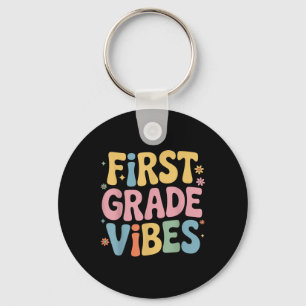 First Grade Vibes Teacher Student Back To School S Key Ring