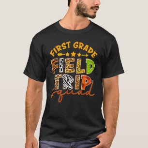 First Grade Zoo Field Trip Squad Matching Students T-Shirt