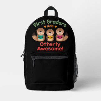 First Graders Are Otterly Awesome Printed Backpack