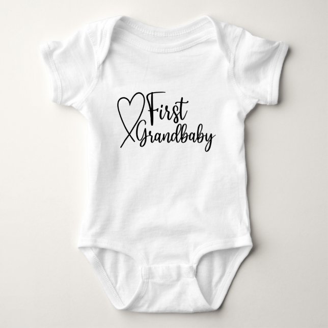 First Grandbaby Baby Bodysuit (Front)