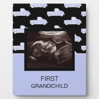 First Grandchild Blue Ultrasound Grandparent Gift