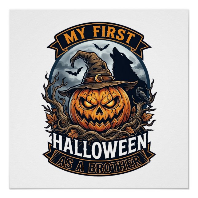First Halloween As Brother Pumpkin Wolf Moon_1 Poster (Front)