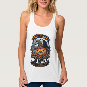 First Halloween As Brother Pumpkin Wolf Moon_1 Singlet
