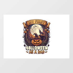 First Halloween As Dad Pumpkin Wolf Moon_1