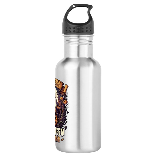 First Halloween As Dad Pumpkin Wolf Moon_1 532 Ml Water Bottle (Front)