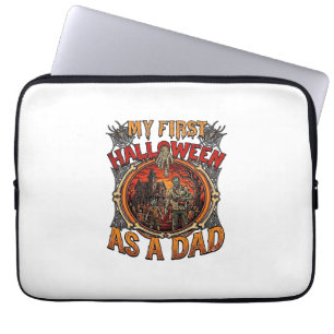First Halloween As Dad Zombie Haunted House Gravey Laptop Sleeve