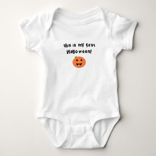 First Halloween Baby Bodysuit (Front)