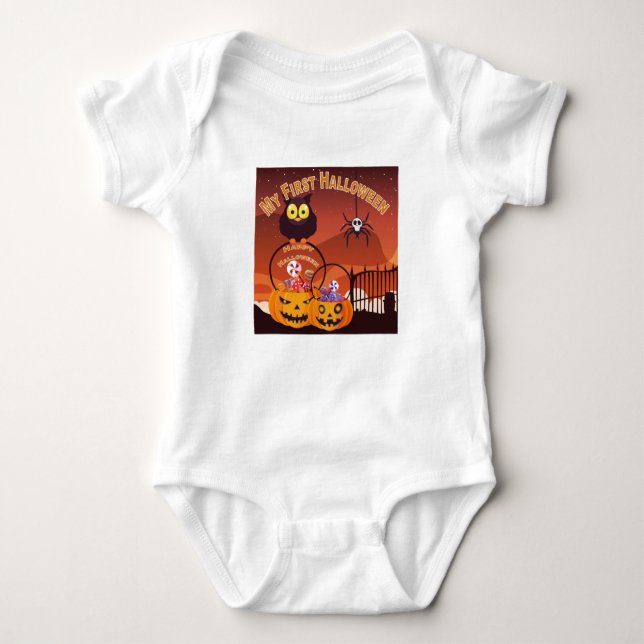 First Halloween  Baby Bodysuit (Front)
